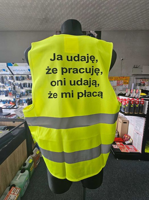 Kamizelka odblaskowa z Nadrukiem