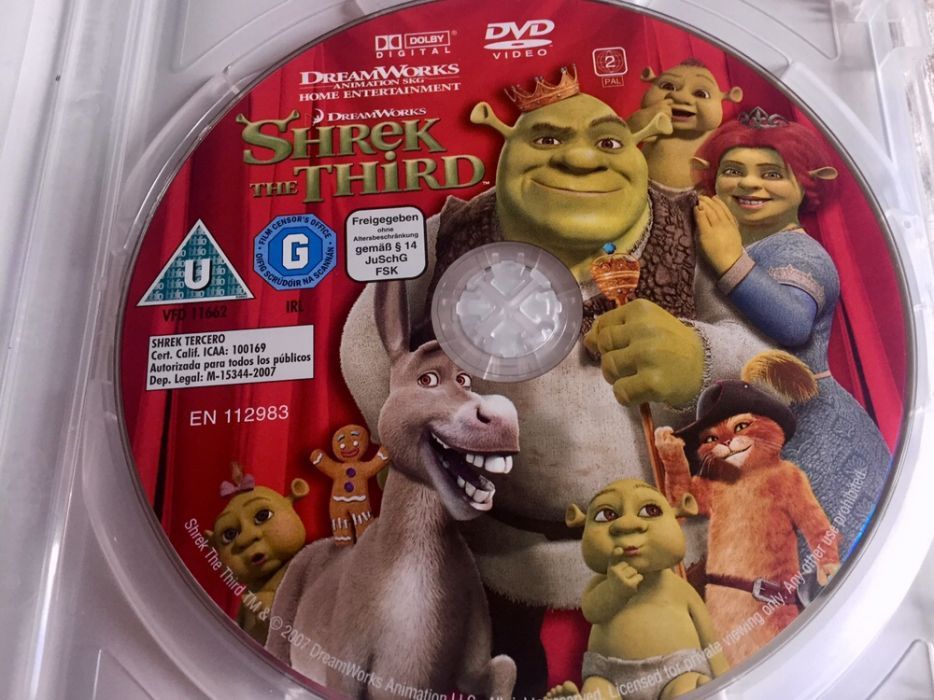 Filmes Toy Story 2 e Shreck 3 e coleção Animais