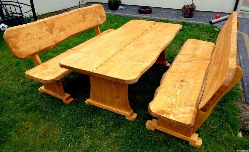 Meble ogrodowe drewniane huśtawka wysyłka cały kraj i UE