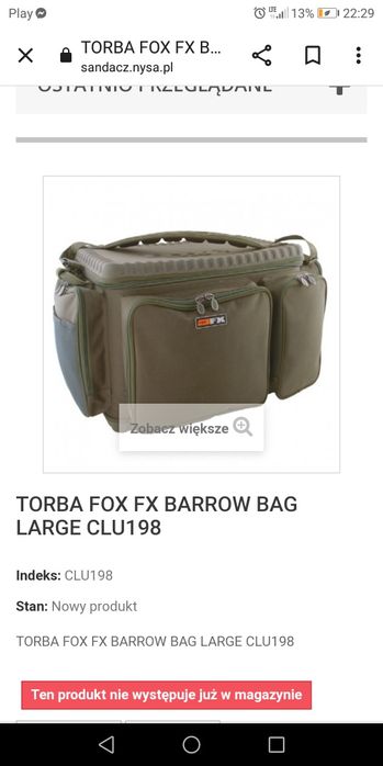 Fox fx barrow bag large