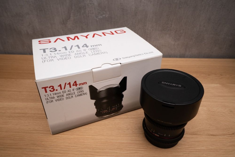 Obiektyw SAMYANG Cine 14mm T3.1 ED AS UMC Canon WARSZAWA