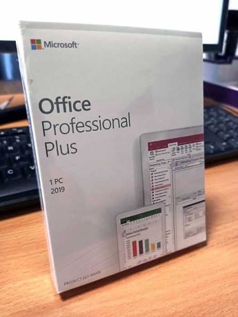 Microsoft Office 2019 Professional Plus - Windows e Mac - Caixa e selo