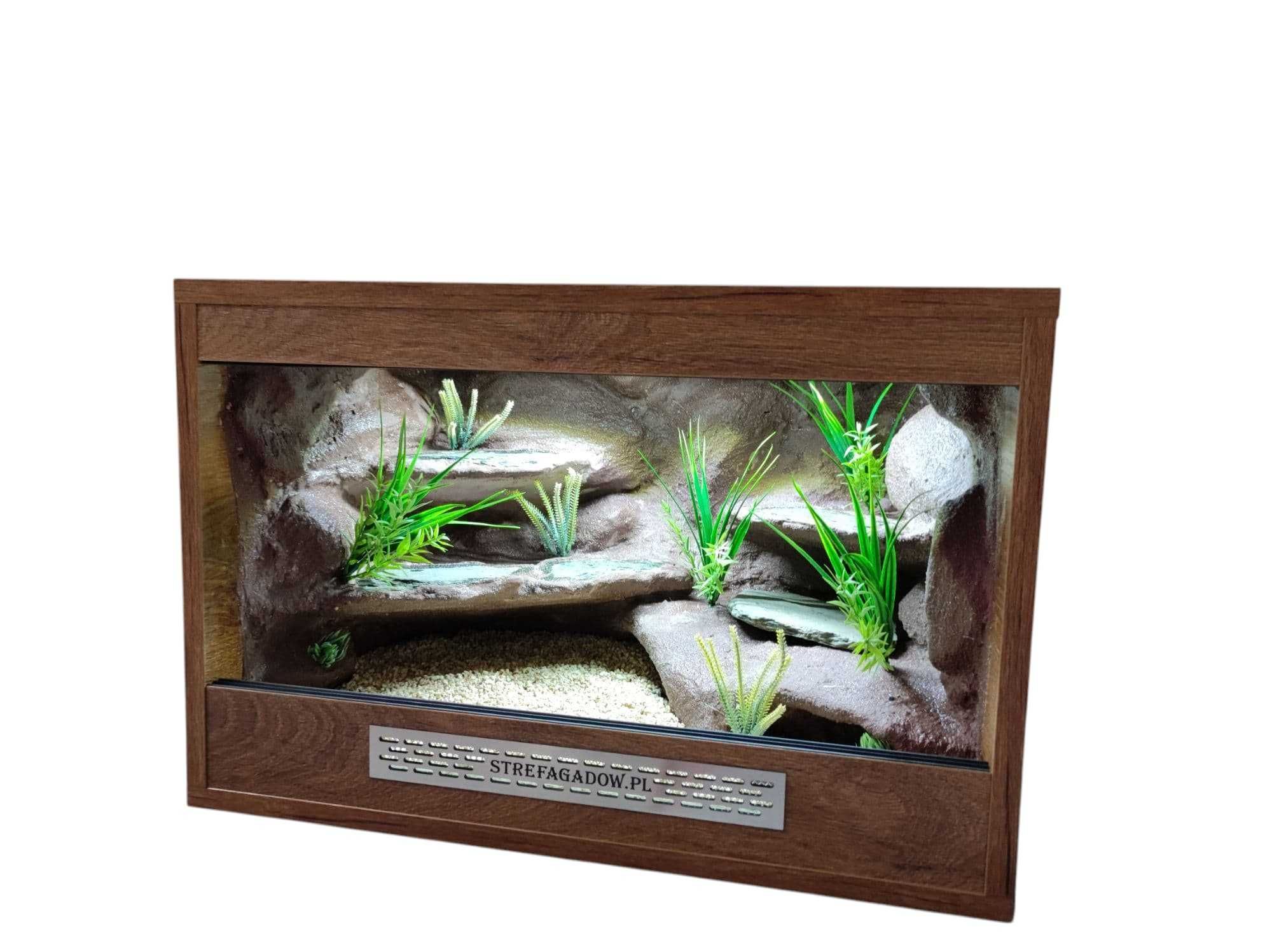 Terrarium pustynne nr741 60/40/40 dla gekona lamparciego DOSTĘPNE