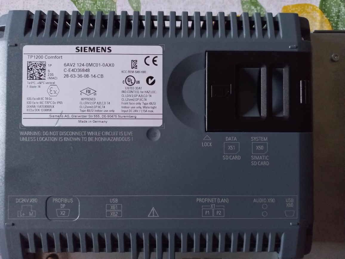 Siemens TP1200 Comfort.