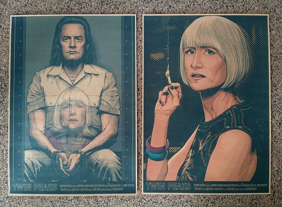 Lote 8 Posters- TWIN PEAKS a limited event series (papel kraft, A3)