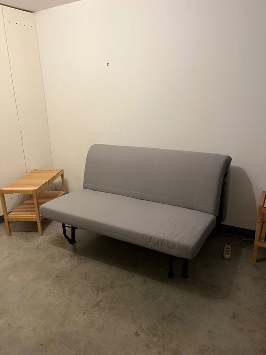 Sofá cama 2 lugares Ikea sem forra LYCKSELE LÖVÅS
