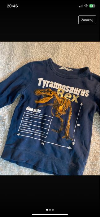 Bluza granatowa z napisem h&m 134/140cm