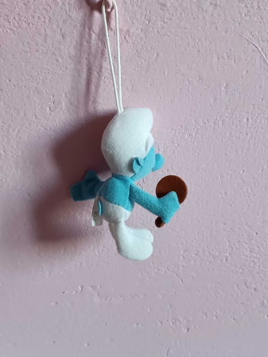 Kolekcjonerska maskotka / brelok / zawieszka SMERF Laluś 11 cm