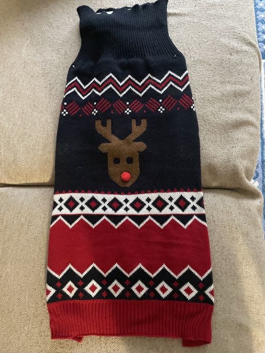 Świąteczny sweterek dla pieska