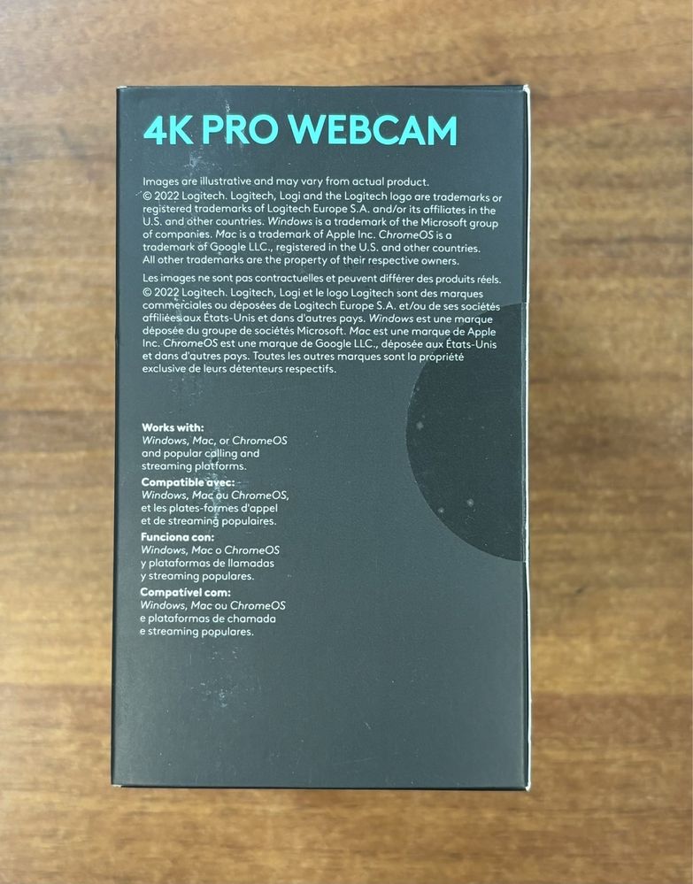 Веб-камера Logitech 4K Pro WEBCAM Нова Оригінальнл