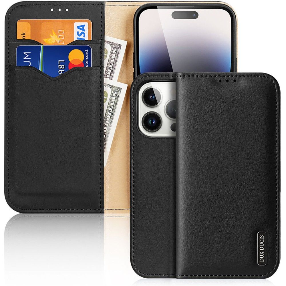 Etui DuxDucis do iPhone 15 Pro Hivo Book Black