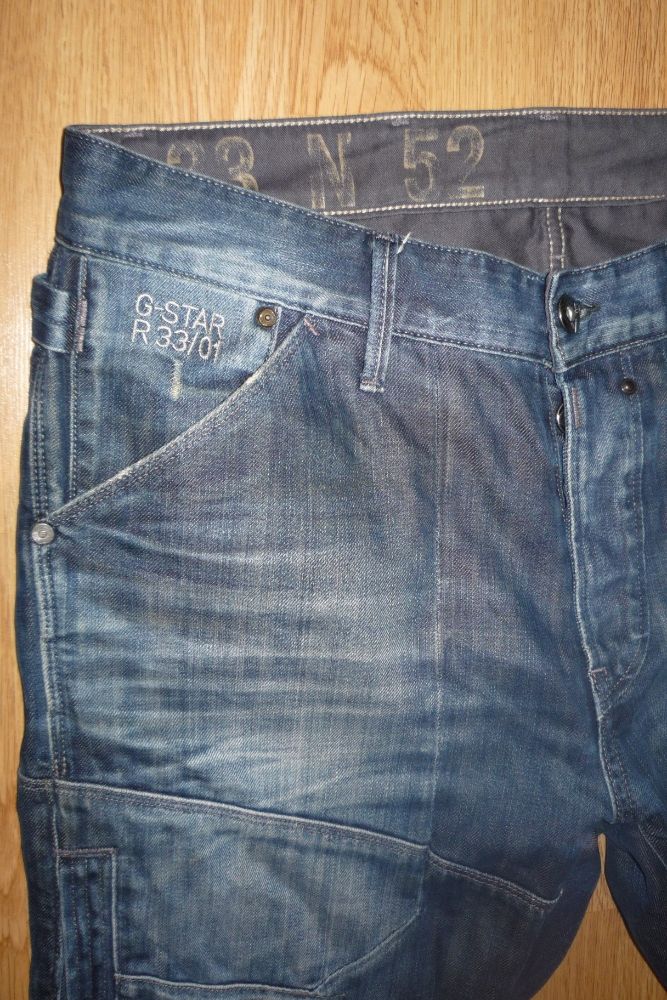 Spodnie męskie jeans roz XL * G Star Raw Denim 3301 model 5620