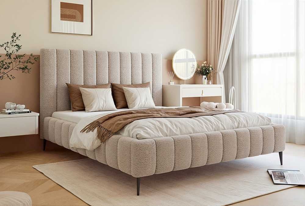 Łóżko tapicerowane MARCEL z pojemnikiem na pościel DARMOWA DOSTAWA