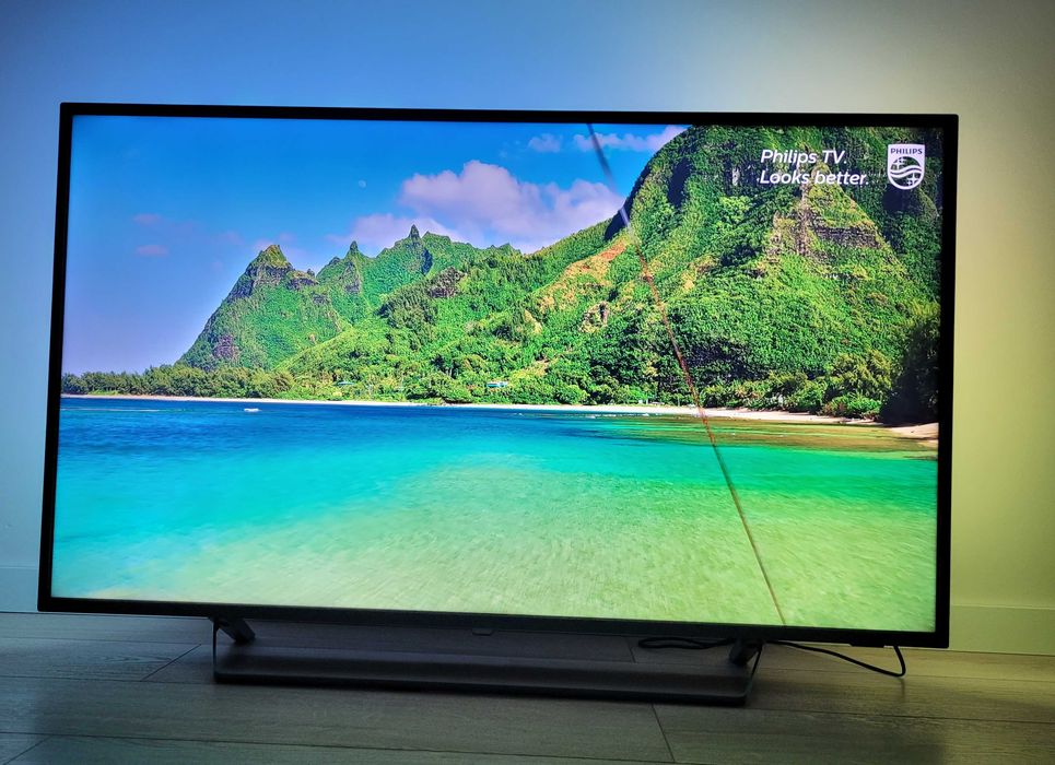 Phillips 55" 4K UHD Android trójstronny ambilight HEVC Netflix Disney