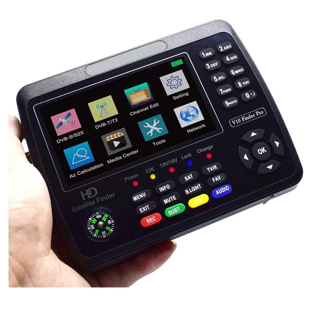Receptor tv pro de sinal satélite com ficha extra para isqueiro