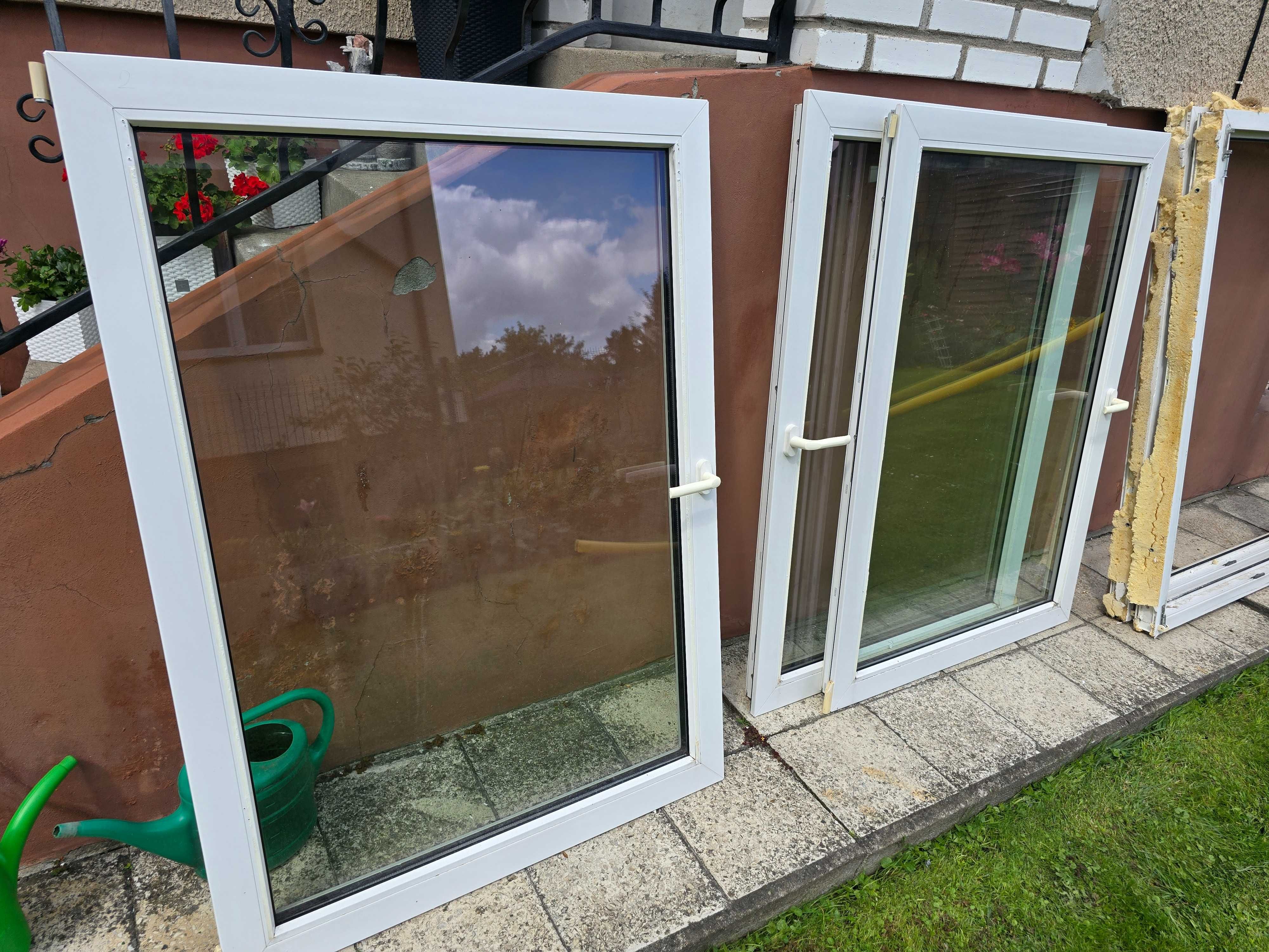 Okno 200x140 dwuskrzydłowe,2 szyby REHAU 2szt.