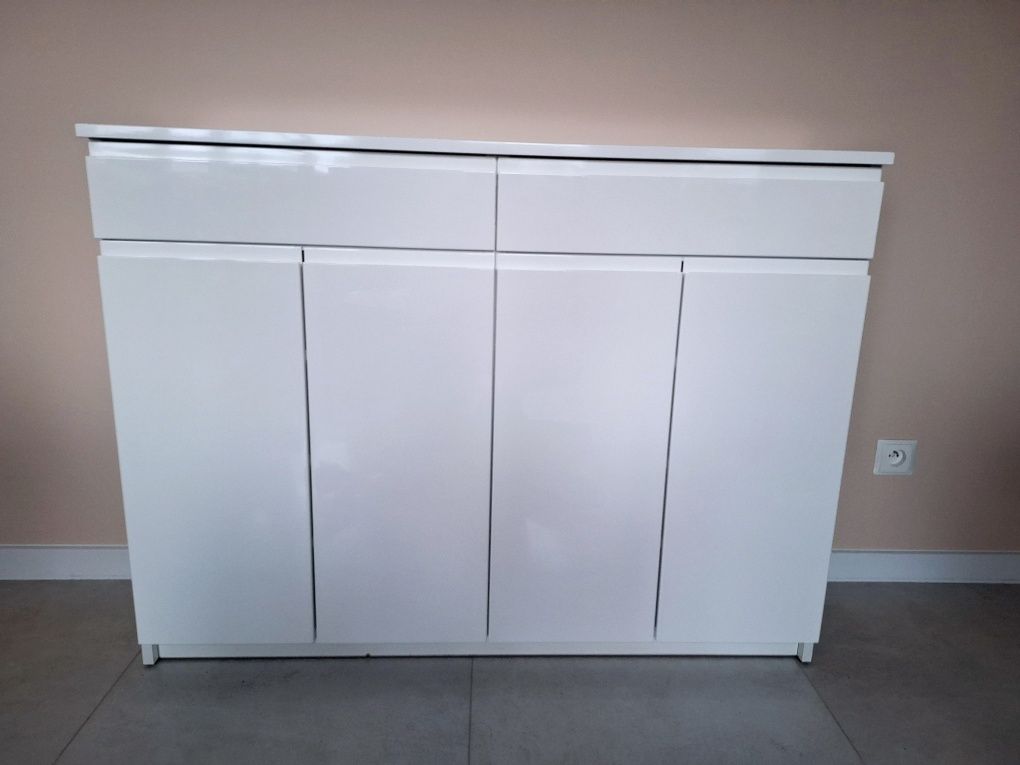 Szafka biały lakier półki, do przedpokoju, pokoju na buty 120x90x30