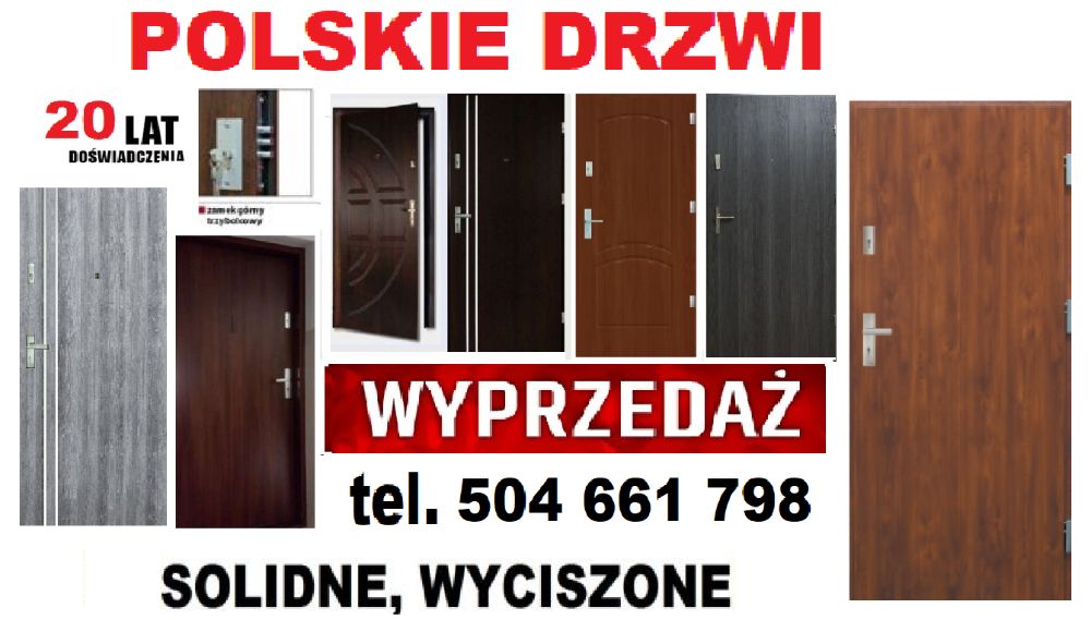 Drzwi zewnętrzne z montażem do bloku -wejściowe, metalowe -drewniane .