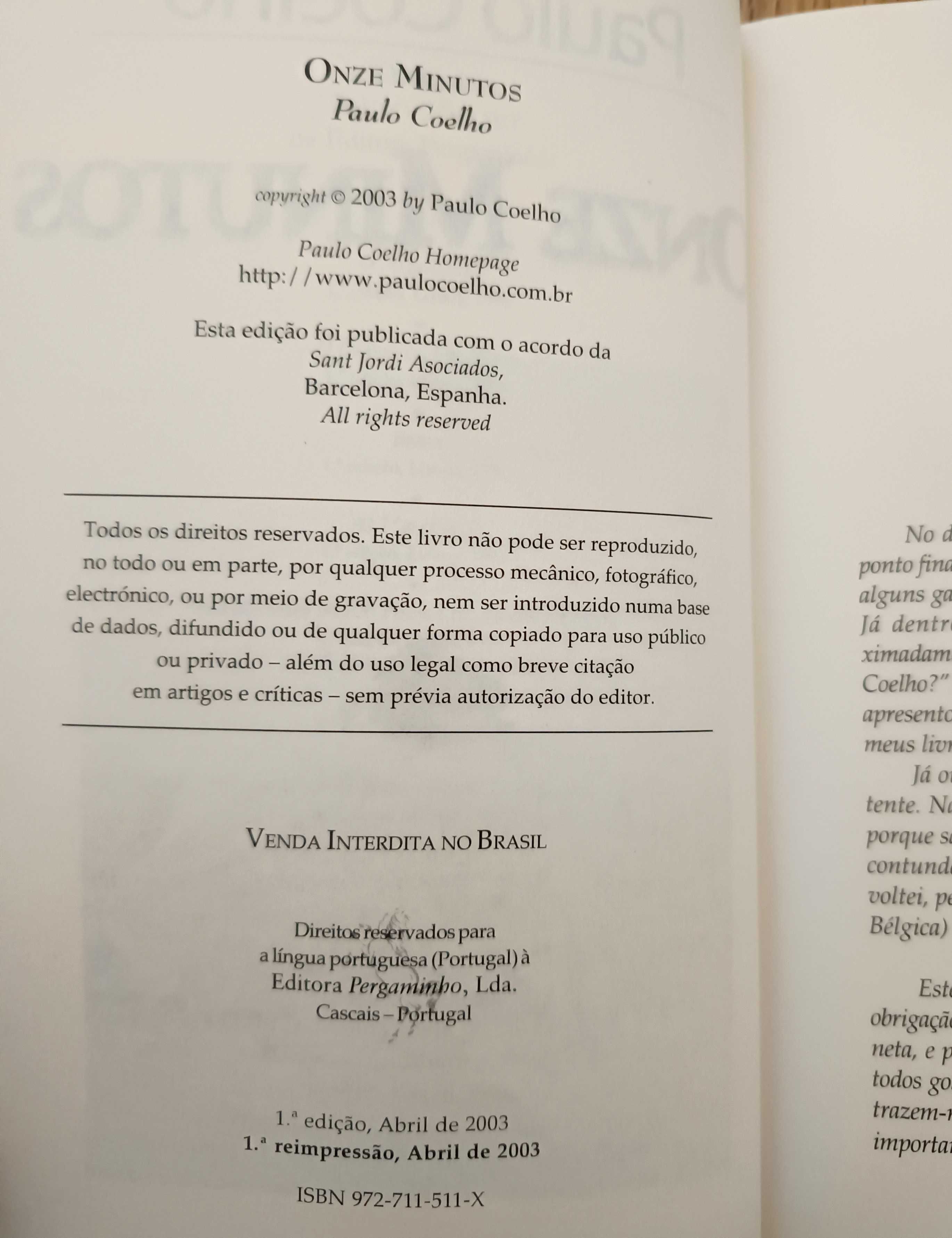 Paulo Coelho - Onze Minutos