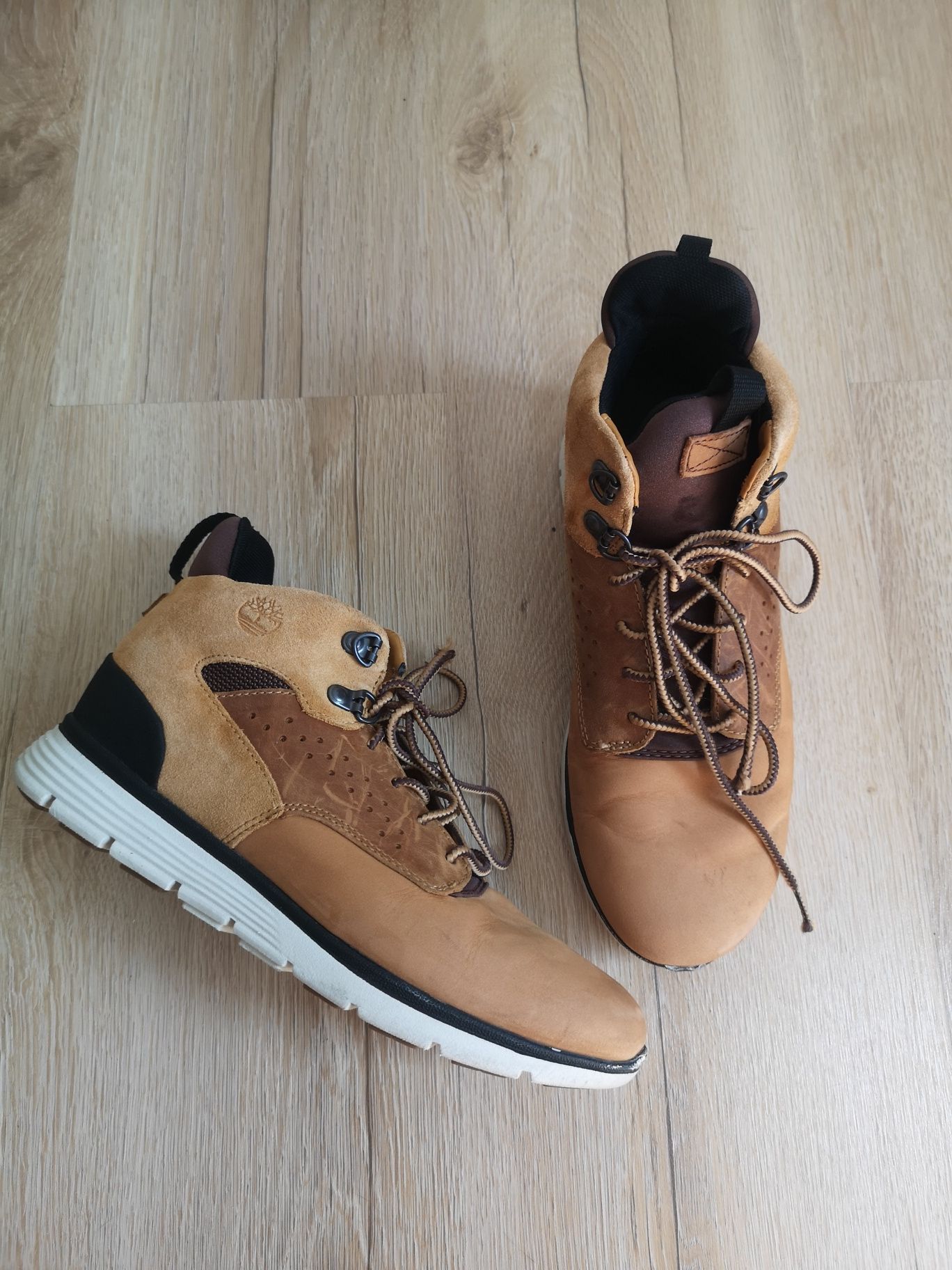 Timberland półbuty buty za kostkę zamszowe zamsz brązowe 37