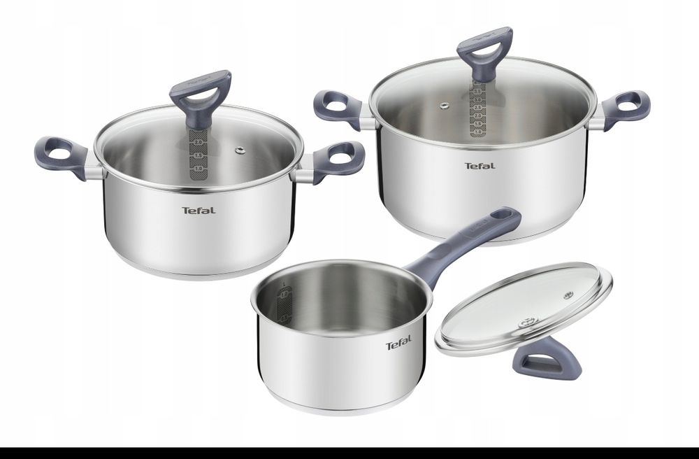 Sprzedam nowy zestaw garnków Tefal Daily Cook 3szt+pokrywki