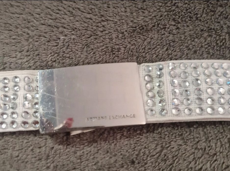 Cena dziś  Orginalny pasek cyrkonie rozciągany Armani Exchange rozm. X