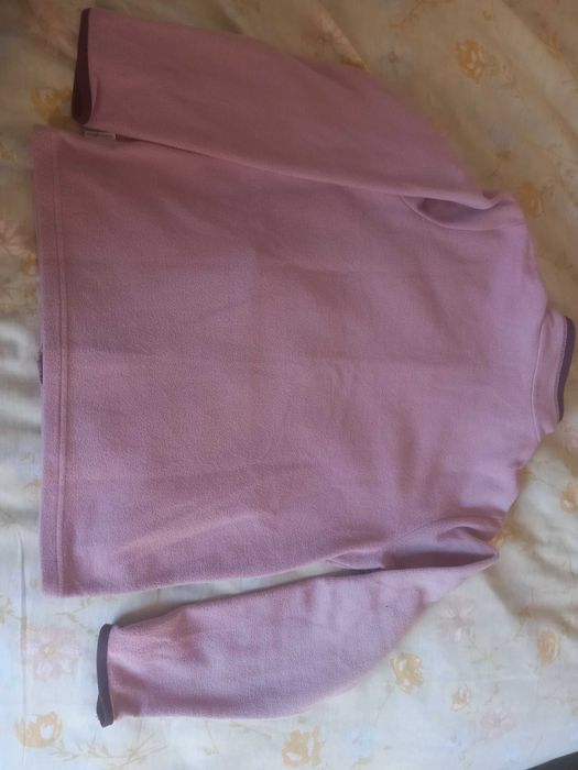 Casaco polar, rosa e roxo, S (14 anos) - Quechua