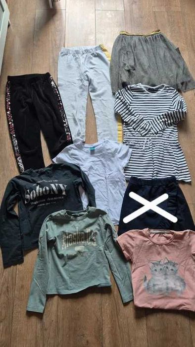 Zestaw ubranek 122-128 dla dziewczynki
