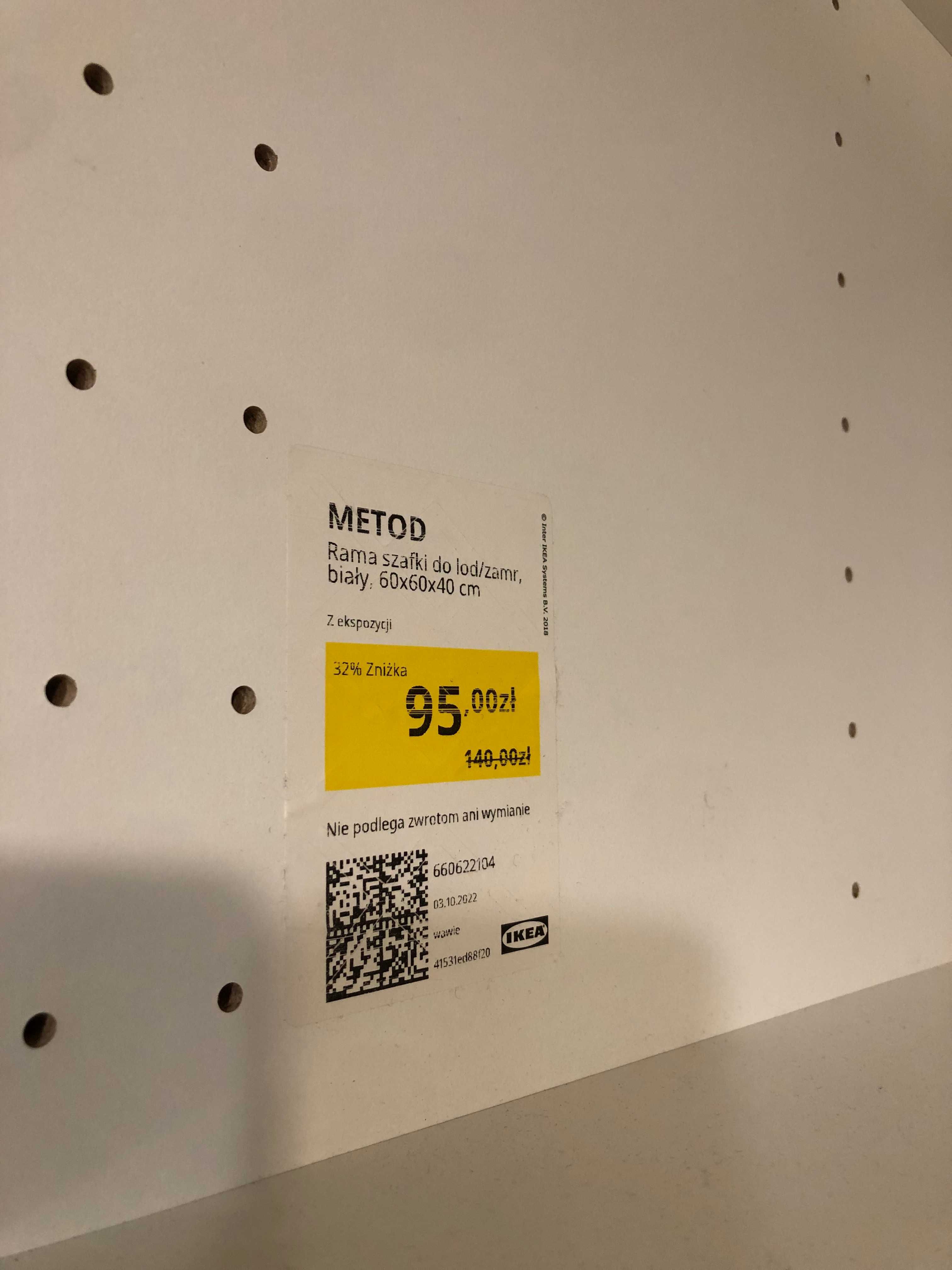Metod Ikea, szafka wisząca, 60x60x40 cm