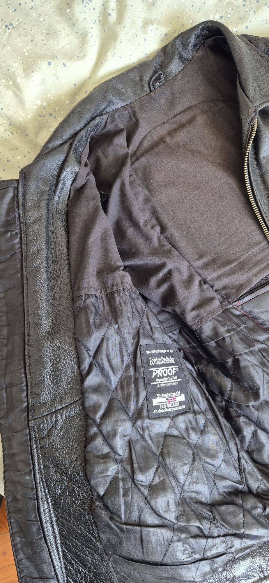 Casaco couro mota Highway One Louis, cafe racer vintage