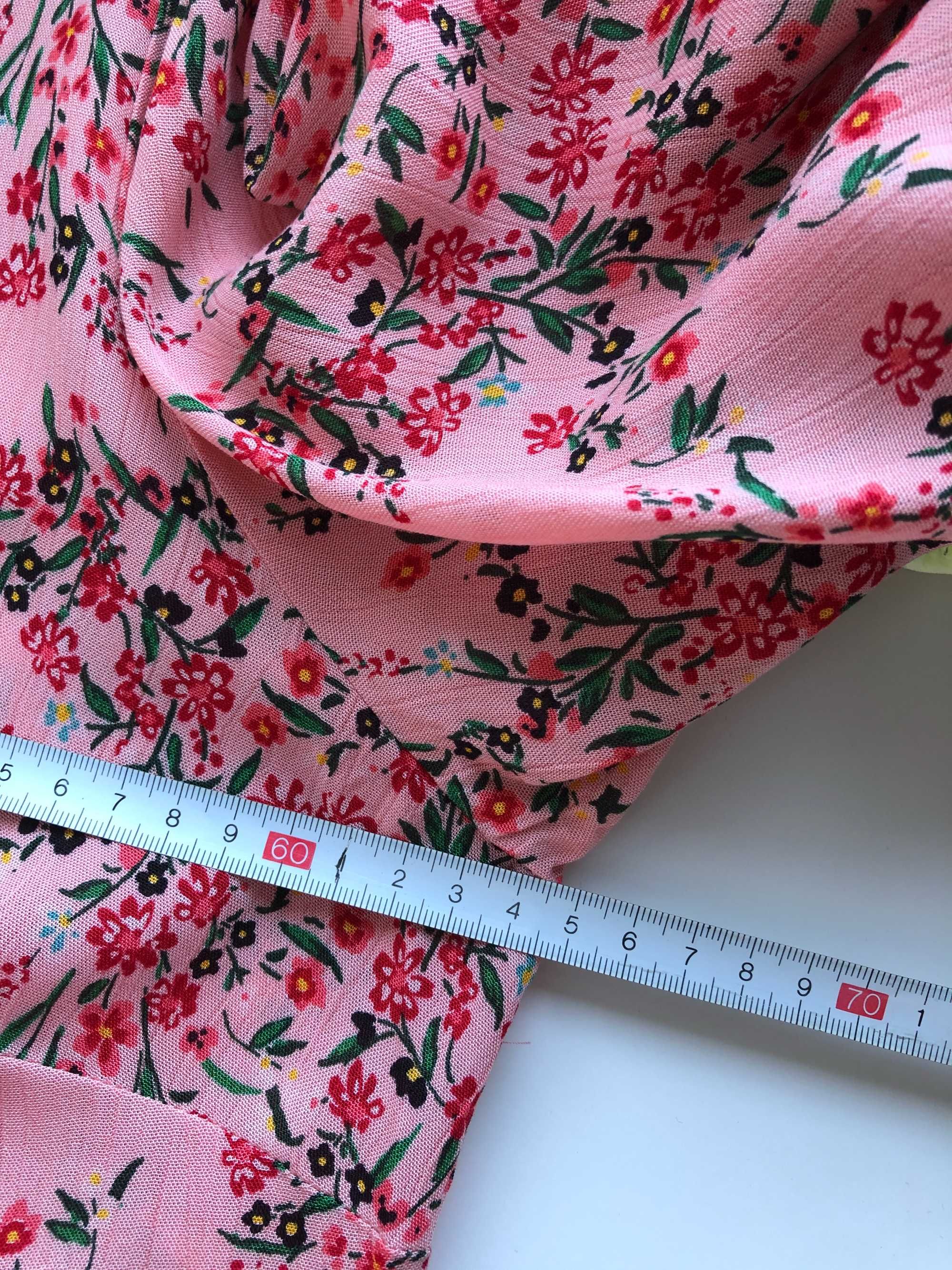 Sukienka plus size 48 sukienka w kwiecisty print premium sukienka plus