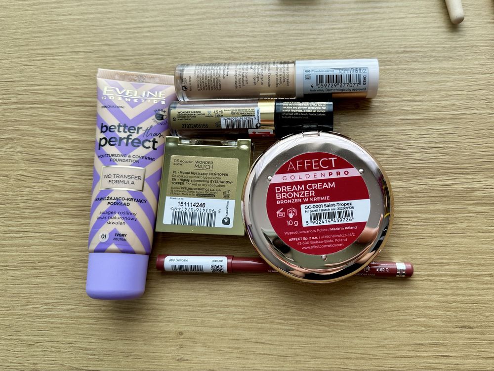 Zestaw kosmetyków do makijażu affect eveline catrice nyx