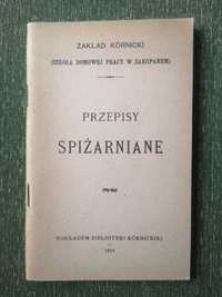 Przepisy Spiżarniane Zakład Kórnicki 1914 reprint