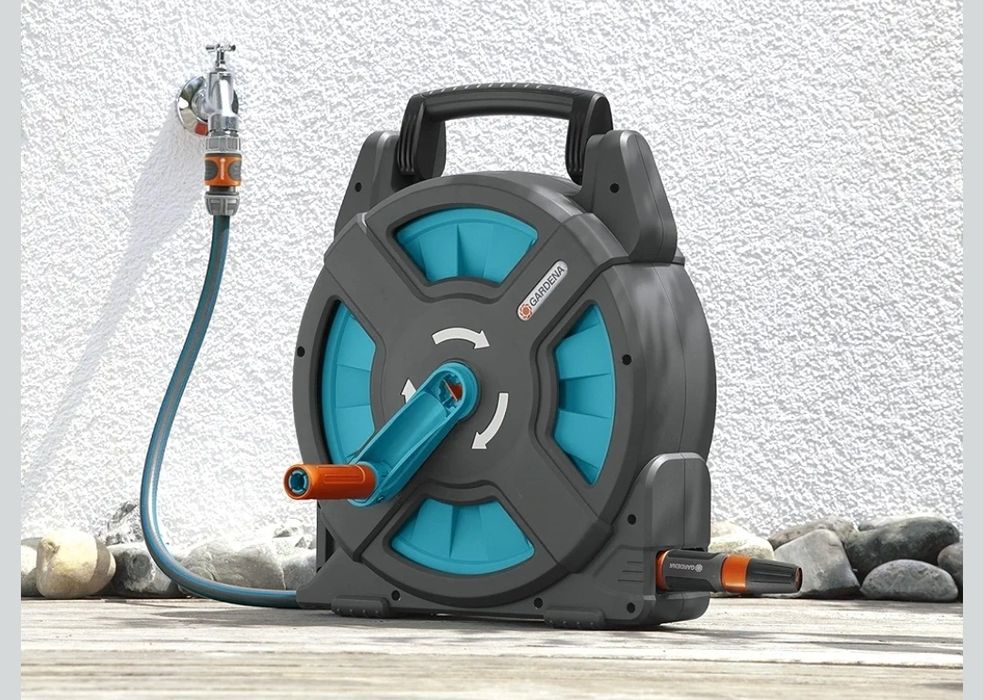 Gardena Classic nosidło na wąż 15 - zestaw: bęben na wąż z 15 m węża