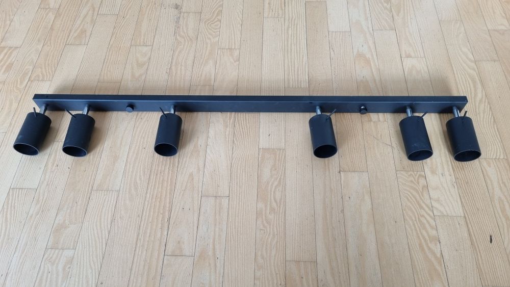 Lampa sufitowa czarna