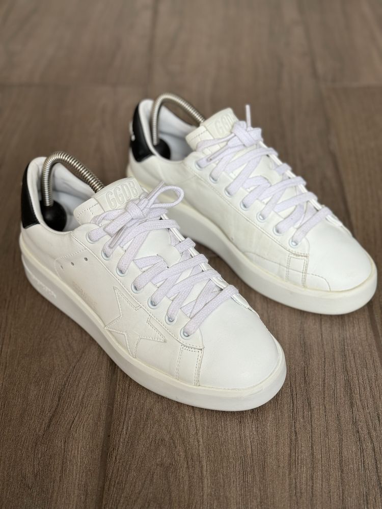 Golden Goose Sneaker Pure Star White Black Heel