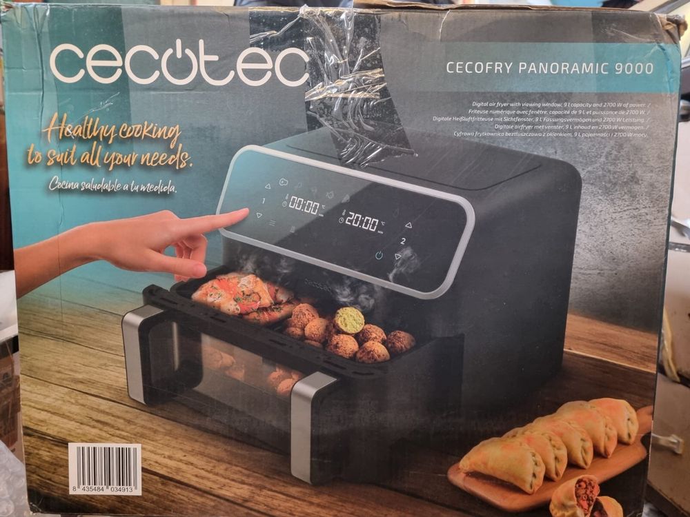 Cecotec 9l frytkownica beztłuszczowa dwie szuflady