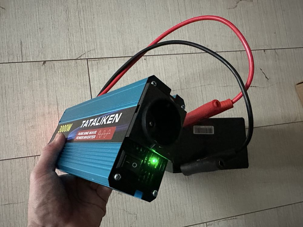 Інвертор 12-220в чиста синусоїда для котлів 3000w Tataliken НоваВерсія
