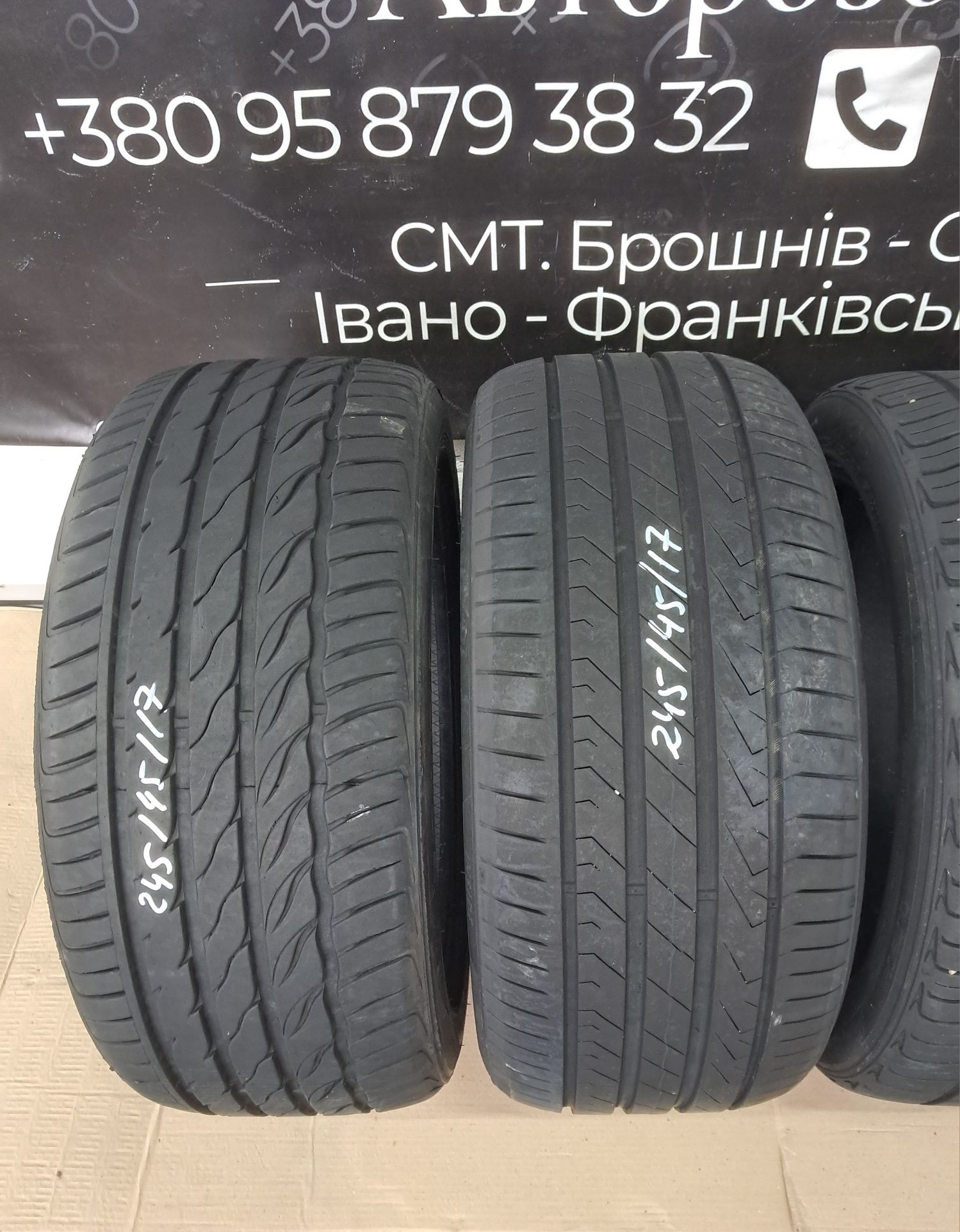 Шина літня розпаровка по штучно 225 45 17, 245 45 17.