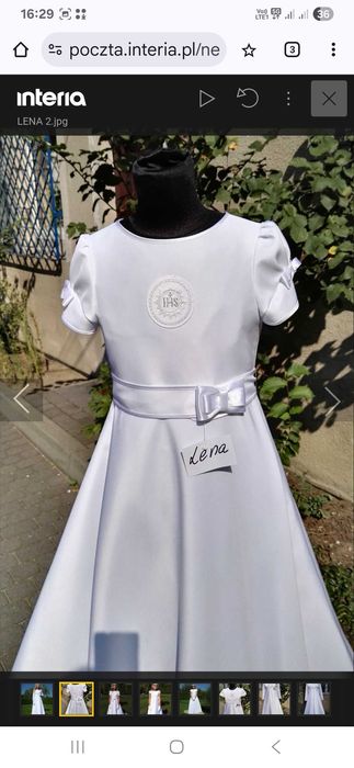 Suknia komunijna Lena biała z salonu Beata