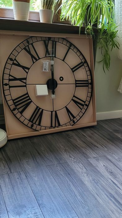 Duży zegar metalowy 88cm
