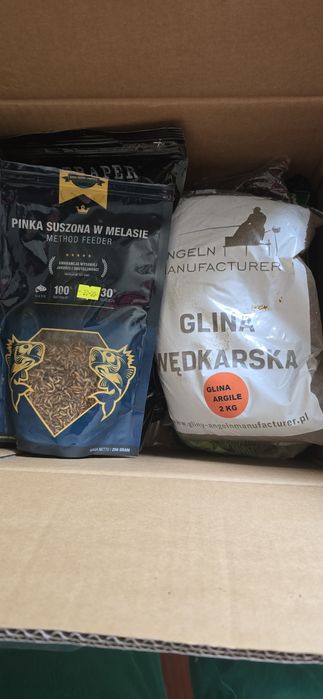 Przynęty i zanęty wędkarskie duża paczka
