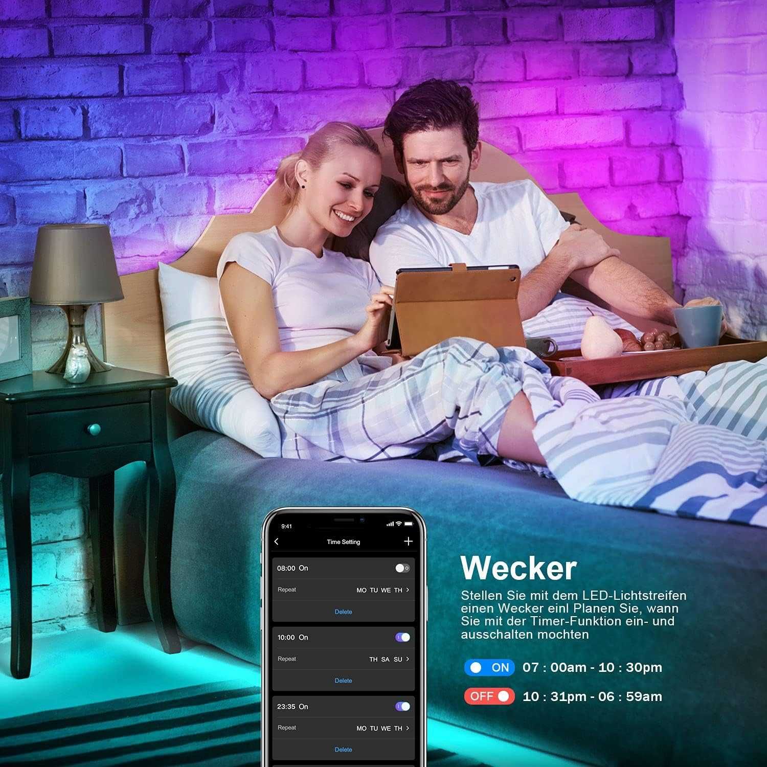 Taśma LED 15 m Bluetooth RGB LED SYNCHRONIZACJA z Muzyką PILOT
