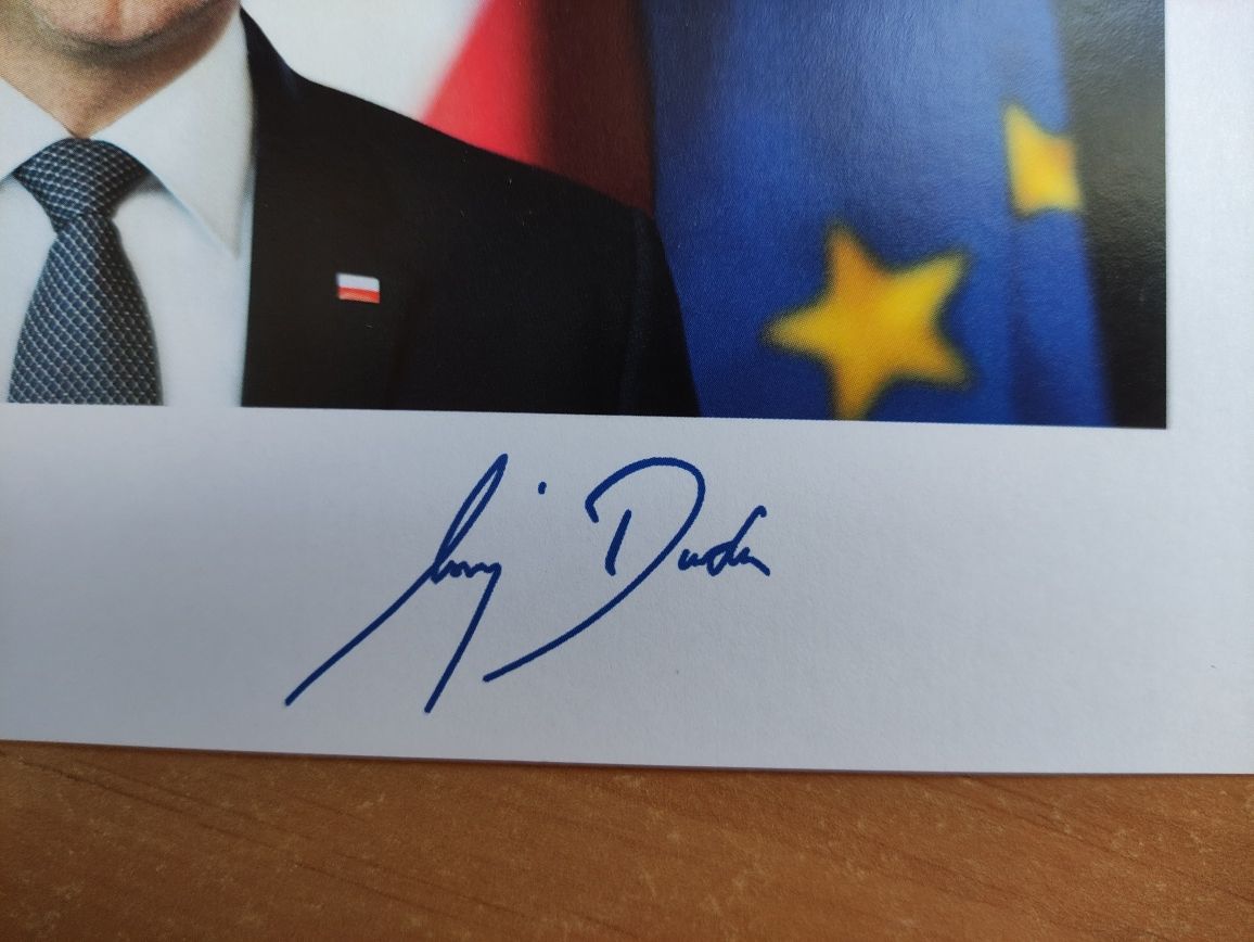 Autograf, podpis - Andrzej Duda Polityka PL Kolekcja Prezydent RP