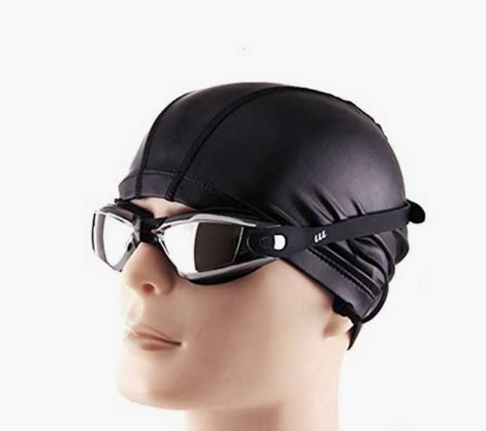 Okulary pływackie +zatyczki do uszu dla dorosłych mężczyzn i dzieci 8+