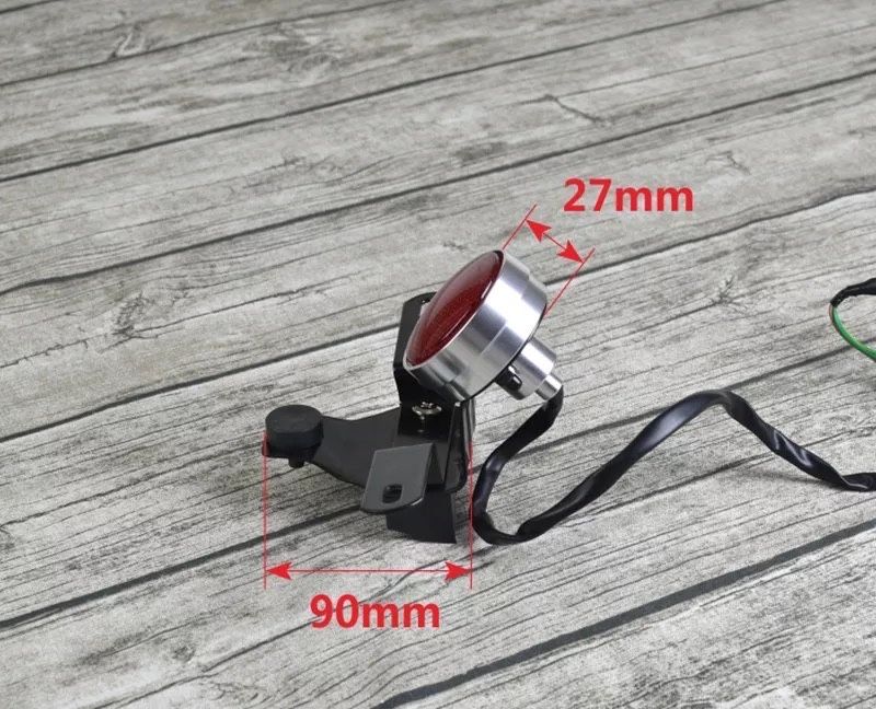 Farolim traseiro alumínio premium LED cafe racer