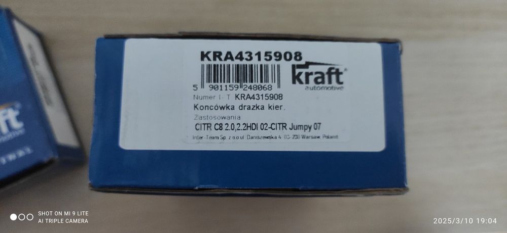 Rótulas de direção Kraft