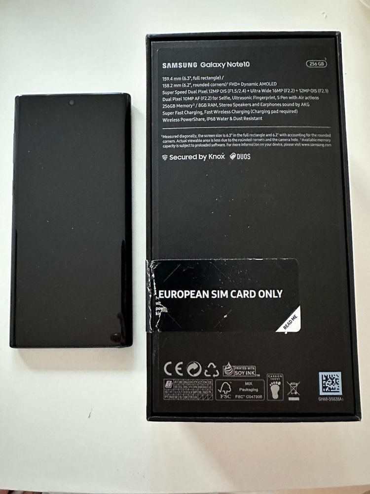 Samsung Note 10 8/256 GB Black czarny Krk
