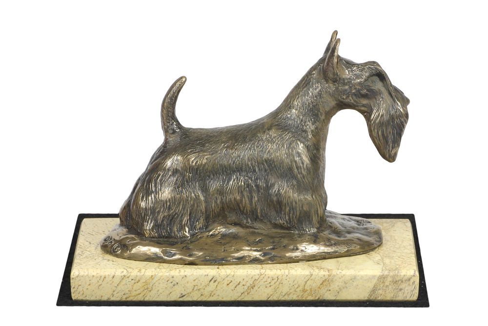 Terier szkocki statuetka na piaskowym kamieniu Art-Dog