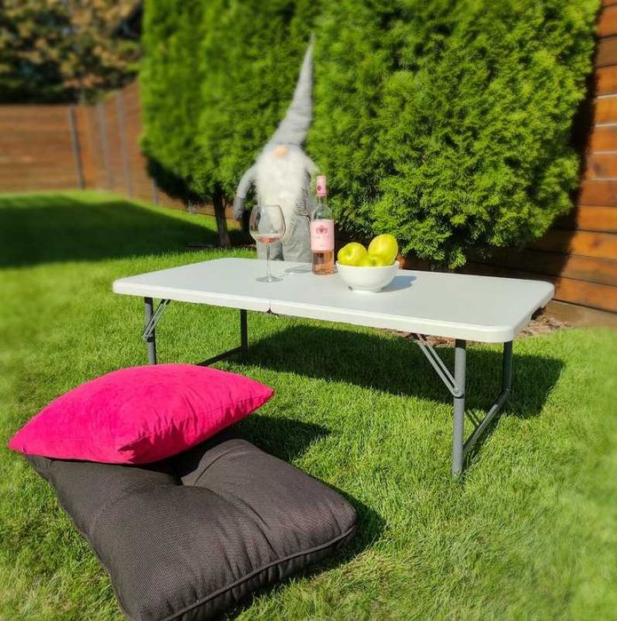 Складний стіл (два рівня регулювання висоти) 122*61*74СМ